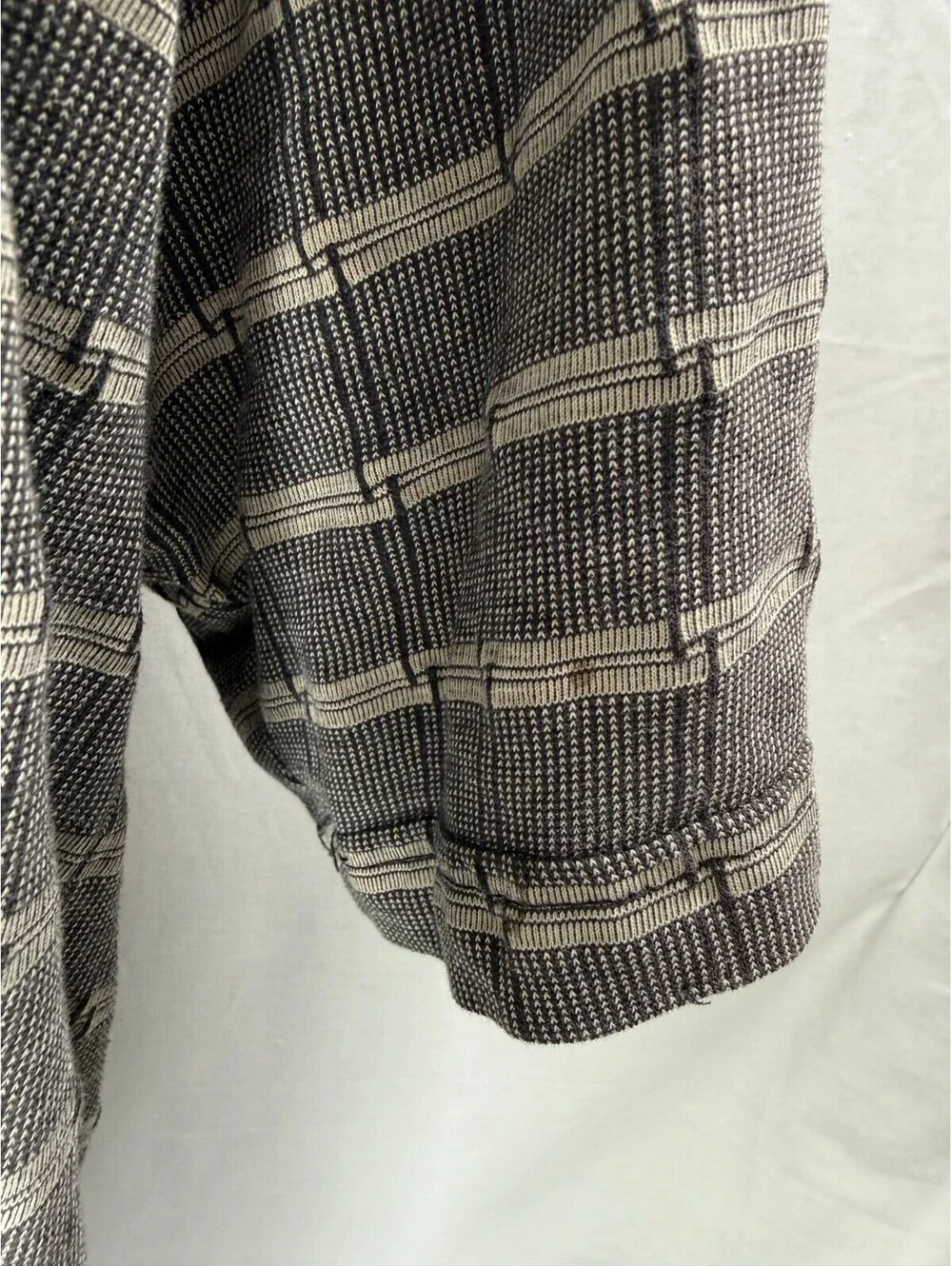 VTG Y2K 90s 2000s Van Heusen Classic Fit Geo Print Polo Shirt Pocket XL